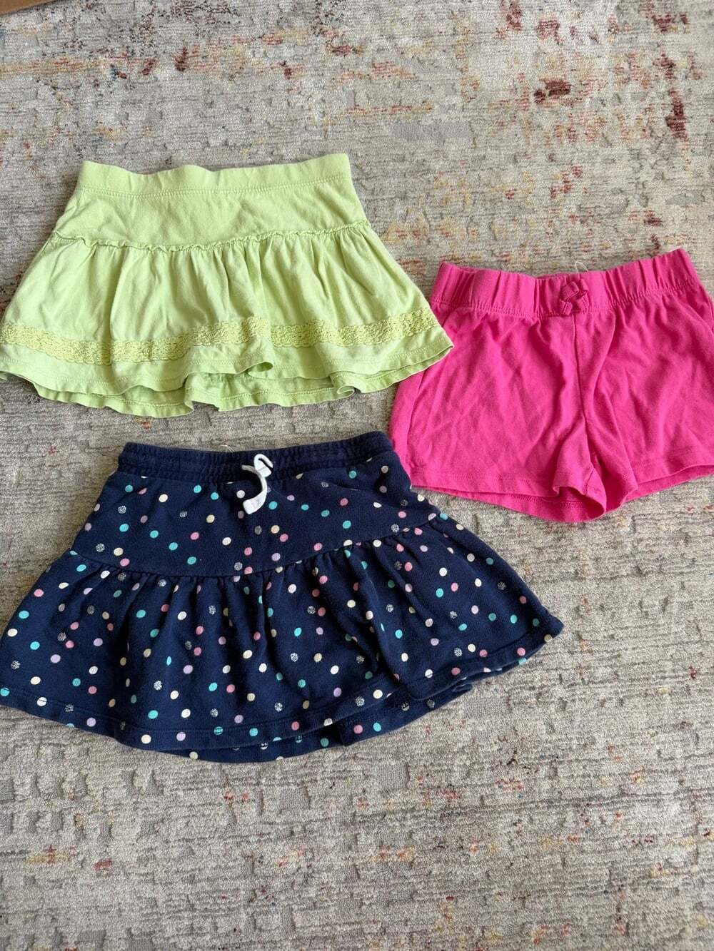 Girls size 5 skirts and shorts set